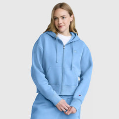 Cropped Zip-Up Hoodie