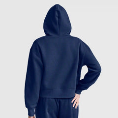 Cropped Zip-Up Hoodie