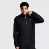 Sport Long Sleeve 1/4 Zip Mockneck, C Logo