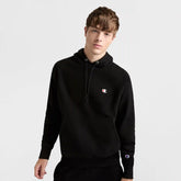Reverse Weave Small C Hooded Sweatshirt