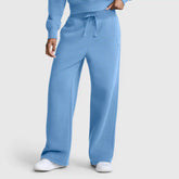 Wide Leg Fleece Sweatpants, C Logo