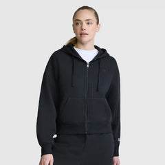 Cropped Zip-Up Hoodie