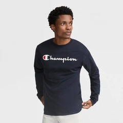 Classic Graphic Long-Sleeve T-Shirt, Script Logo