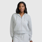 Cropped Zip-Up Hoodie