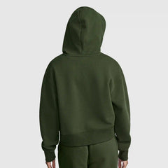 Cropped Zip-Up Hoodie