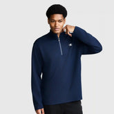 Sport Long Sleeve 1/4 Zip Mockneck, C Logo