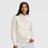 Fleece Hoodie, Satin Applique