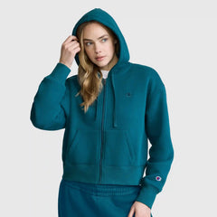Cropped Zip-Up Hoodie