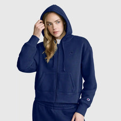 Cropped Zip-Up Hoodie