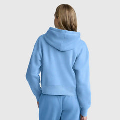 Cropped Zip-Up Hoodie