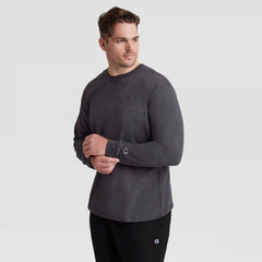 Classic Long Sleeve T-Shirt, Embroidered C Logo - Big & Tall
