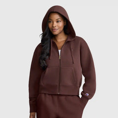 Cropped Zip-Up Hoodie