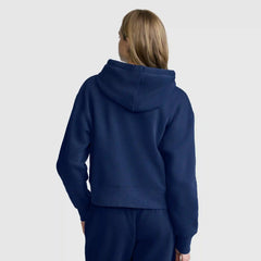 Cropped Zip-Up Hoodie