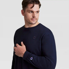 Classic Long Sleeve T-Shirt, Embroidered C Logo - Big & Tall