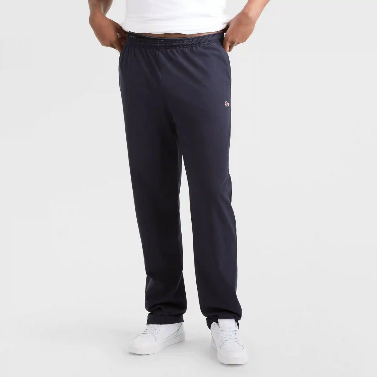 Lightweight Lounge Pants, Open Hem, C Logo - Big & Tall