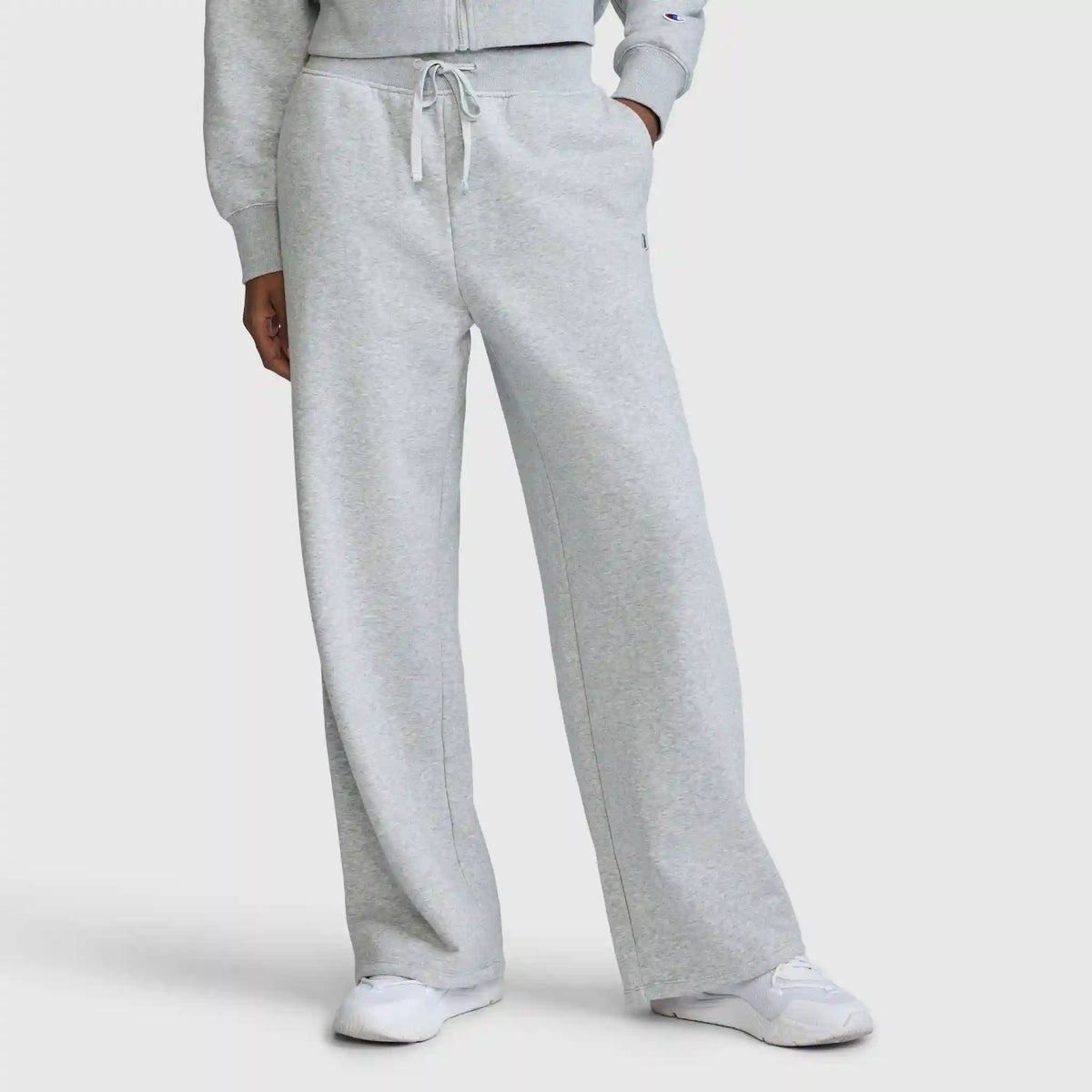 Wide Leg Fleece Sweatpants, C Logo
