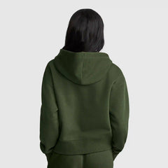 Cropped Zip-Up Hoodie