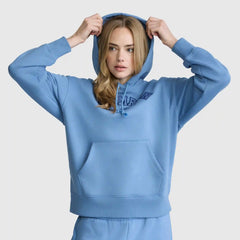 Fleece Hoodie, Satin Applique
