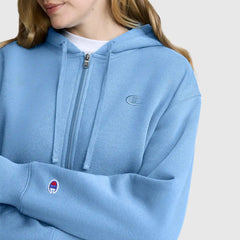 Cropped Zip-Up Hoodie