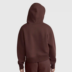 Cropped Zip-Up Hoodie