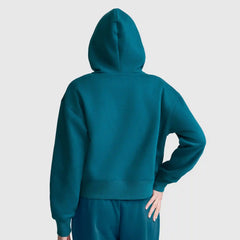Cropped Zip-Up Hoodie