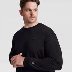 Classic Long Sleeve T-Shirt, Embroidered C Logo - Big & Tall